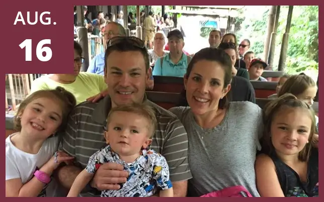 Adam Anderson family photo with the text 