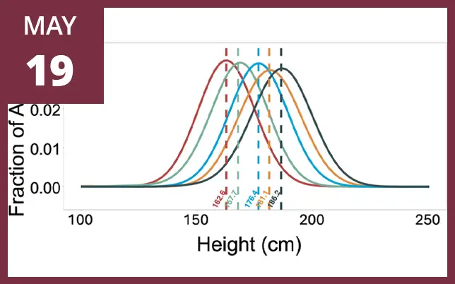 Height comparison diagram with the text 